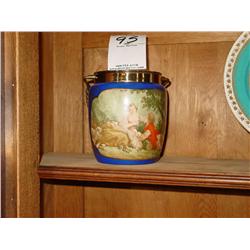 "R S" ON BOTTOM ANTIQUE CHINA BISCUIT JAR