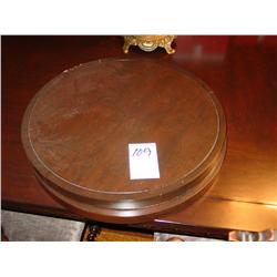 CUSTOM-MADE BY TROY WESNIDGE CUSTOM MADE LAZY SUSANS; MADE TO MATCH DINING TABLE 21" DIAMETER (2X)