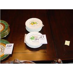 GIEN FRANCE FRENCH APPETIZER PLATES LES GASTRONOMIQUES DE LA SANTE, VERGER ENCHANTE (15X)