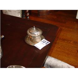 INTERNATIONAL SILVER CO SILVER-PLATED DECORATIVE COVERED JAR AND PLATE