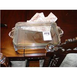 SILVER CASSEROLE DISH