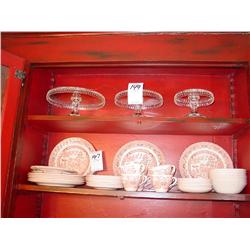 3-TIERED HEAVY GLASS SERVING STANDS (3X)