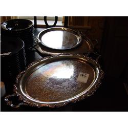 SILVER TRAYS (3X)