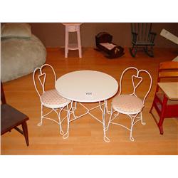 CHILD TABLE W/2 CHAIRS