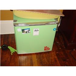 POTTERY BARN MINI REFRIGERATOR GREEN