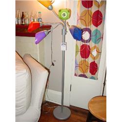 CONTEMPORARY FLOOR LAMP MULTI COLOR GLASS GLOBES