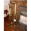Image 1 : BRASS CANDLE STICKS (3X)