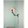 Image 1 : WALL-HUNG LAMP (PLUGS IN) BRONZE FINISH WITH LINEN SHADE