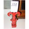 Image 1 : DECORATIVE WROUGHT IRON FLEUR DE LIS RED