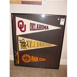 ANTIQUE PENNANTS FRAMED