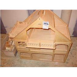 DOLL HOUSE W/FURNITURE