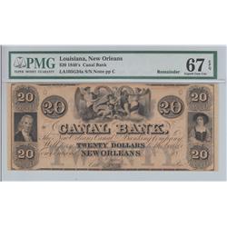 $20 OBSOLETE PERFECT PMG 67 EPQ 1840s OBSOLETE