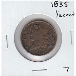 BUST HALF HALF 1/2 CENT 1935