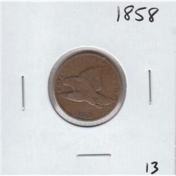 FLYING EAGLE CENT 1858 NICE DETAILS
