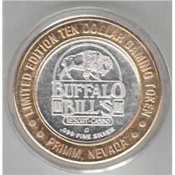 BUFFALO BILLS .999 FINE SILVER CASINO SILVER ROUND