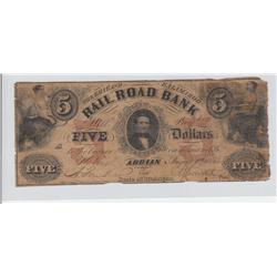 $5 ADRIAN MICHIGAN OBSOLETE 1853