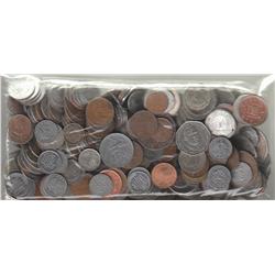 2 POUND BAG OF FOREIGN COIN MIX