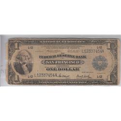 $1 FRBN 1918 **SAN FRANCISCO** FEDERAL RESERVE NOTE