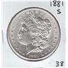 Image 1 : $1 SILVER MORGAN 1881 S UNCIRCULATED SHARP