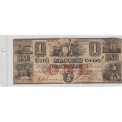 $1 OBSOLETE MACOMB BANK MICHIGAN 1858