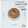 Image 1 : LINCOLN WASHINGTON TOKEN 1889 SHARP RARE TOKEN