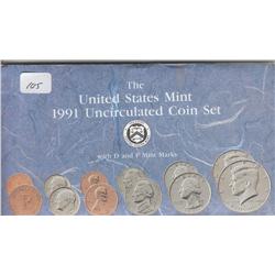 1991 MINT SET P AND D