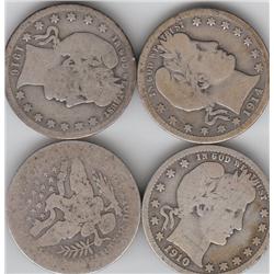 SILVER BARBERS 4 COINS