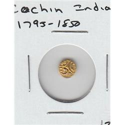 GOLD COCHIN INDIA CIRCA 1795-1850