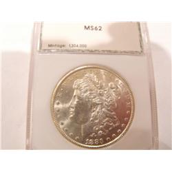 STUNNING MS 62 1883 CC $1 SILVER MORGAN