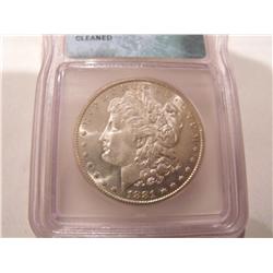 STUNNING $1 SILVER MORGAN 1881-S ICG MS 60