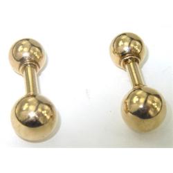 14K Yellow Gold Cufflinks