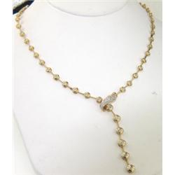 14K Yellow Gold Diamond Necklace
