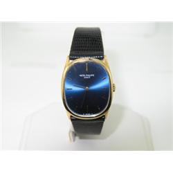 Patek Philippe Geneve Leather Strap Watch