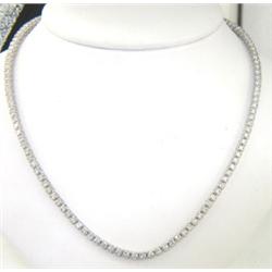 18K White Gold Diamond Necklace