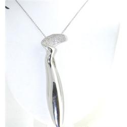 Tiffany & Co Gehry 18K White Gold, Diamond Necklace