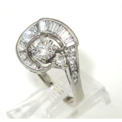 14K White Gold Diamond Ring