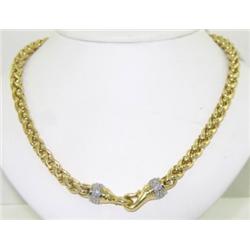 David Yurman 18K Yellow Gold Diamond Necklace