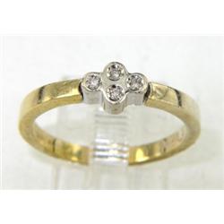 18K 2-Toned Gold Diamond Ring