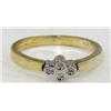 Image 2 : 18K 2-Toned Gold Diamond Ring