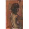 Image 1 : Moses Soyer, Profile of a Nude Woman, Oil Painting