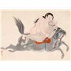 Image 2 : Chinese Erotic Portfolio of Six Ink Drawings with Watercolor