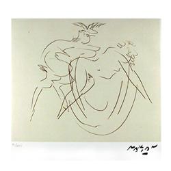 Reuben Nakian, Nymph and Goat 3, Etching