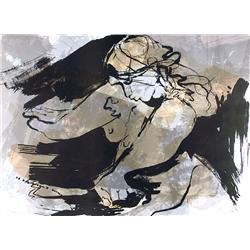 Gino Hollander, Desnuda con manos, Lithograph