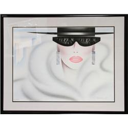 Erik Freyman, Woman with Sunglasses, Lithograph