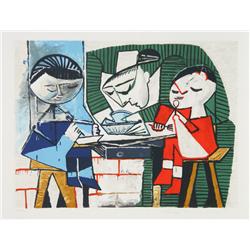 Pablo Picasso, Le Repas des Infants, Lithograph