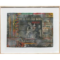 Burhan Cahit Dogançay, True Confessions, Collage Painting