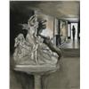 Image 1 : Harry McCormick, The Statue, Pastel Drawing
