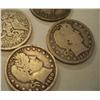 Image 1 : 4 Silver Barber Quarters