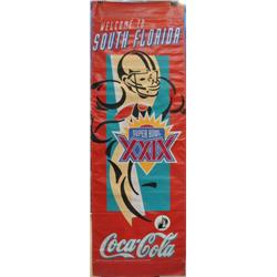 BIG 10 ft Super Bowl XXVIII Welcome Banner Sign -Coke