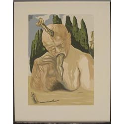 Dali Rare Unique Decomposition Divine Comedy Lucifer